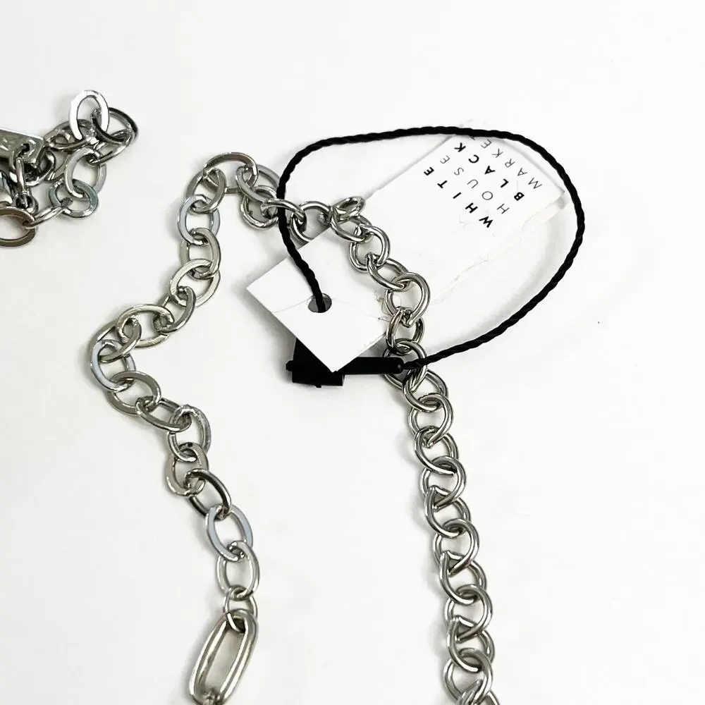 NEW White House Black Market Black & Crystal Statement Necklace